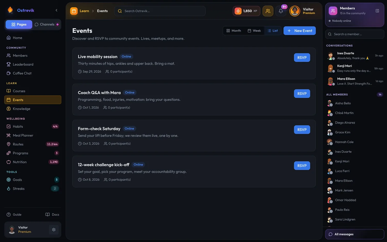 Events & lives