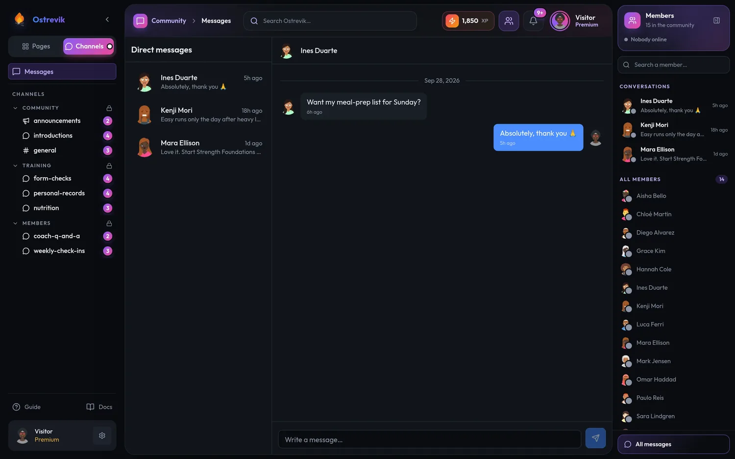 Private messages